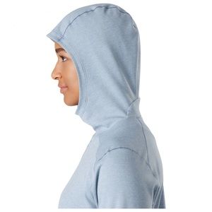Arc’teryx Motus AR Hoody in Women’s Size Small, Zephyr Heather Light Blue